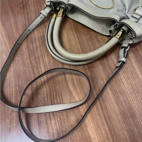 Chloe Victoria Gray Leather 2ways Handbag - Picture 14 of 15